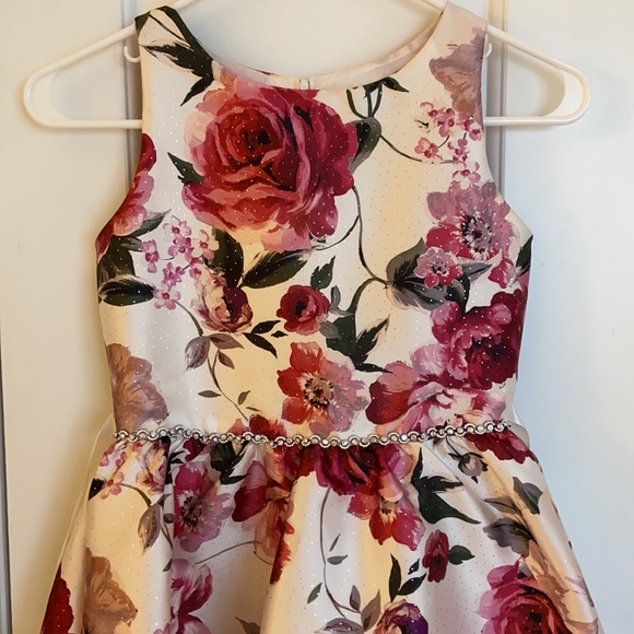 EUC floral size 10 Rare Editions high low dress - Picture 3 of 8